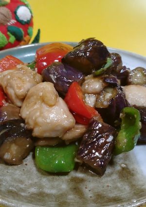 鶏肉となすの甘酢炒め-レシピのメイン写真
