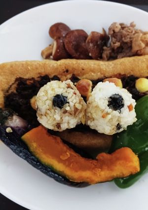 #秋の味覚 栃尾揚げでハロウィン-レシピのメイン写真