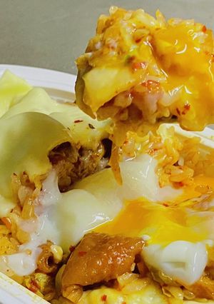 レンチンだけの【チーズ・タッカルビ丼】-レシピのメイン写真