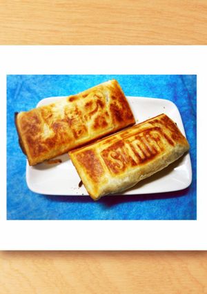 簡単!ホットサンドメーカーで月見パイ-レシピのメイン写真