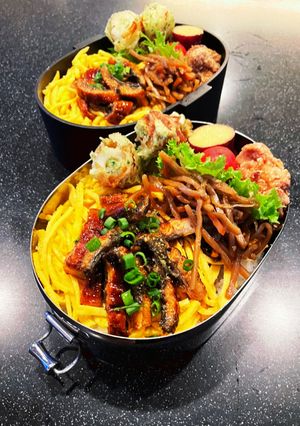 高校生弁当2022 10月14鰻弁当-レシピのメイン写真