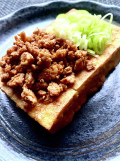 厚揚げとピリ辛鶏そぼろ-レシピのメイン写真