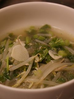 鶏の茹で汁で大根の葉スープ-レシピのメイン写真
