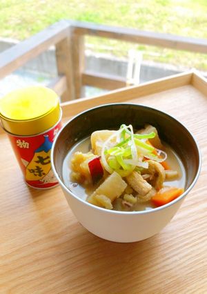 秋にぴったり！さつまいも豚汁-レシピのメイン写真