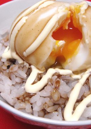 半熟卵のソースマヨかけご飯-レシピのメイン写真