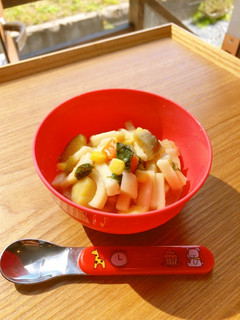 【離乳食後期】さつまいも豚汁うどん-レシピのメイン写真