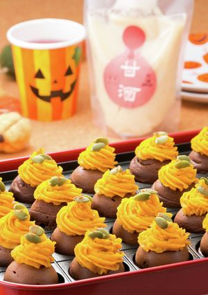 甘酒かぼちゃクリームのモンブラン風-レシピのメイン写真