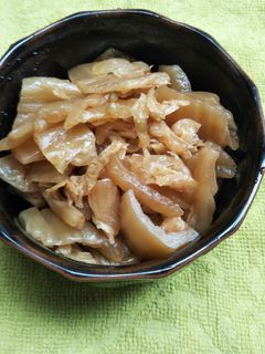 白菜古漬けの炒め煮-レシピのメイン写真