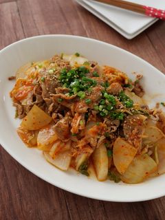 【5分でおかず】豚こまと大根のキムチ炒め-レシピのメイン写真