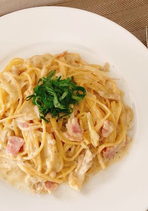 味噌汁で！味噌豆乳パスタ-レシピのメイン写真