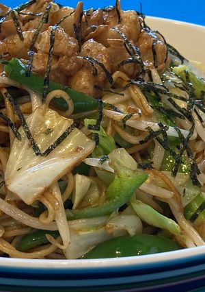 生ホルモンでソース焼きそば-レシピのメイン写真