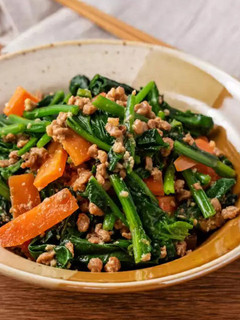 大豆のお肉とほうれん草のごまあえ-レシピのメイン写真