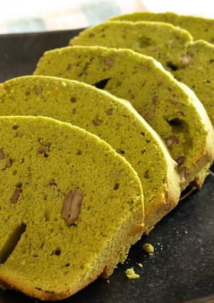 ＨＢでクリームチーズ入り抹茶ケーキ☆-レシピのメイン写真