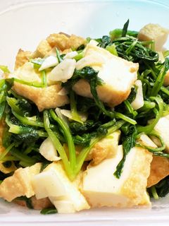 厚揚げと青菜の中華炒め-レシピのメイン写真