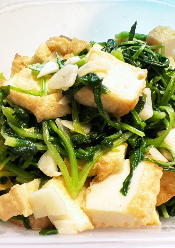 厚揚げと青菜の中華炒め-レシピのメイン写真