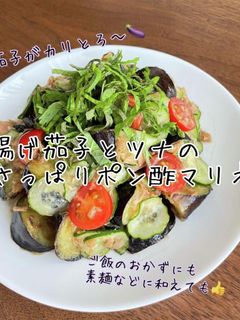 揚げ茄子とツナのさっぱりポン酢マリネ-レシピのメイン写真