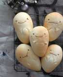 ハロウィン*かぼちゃあん入りのおばけパン