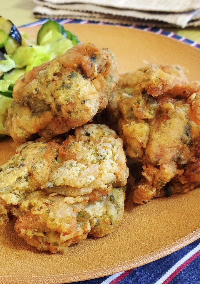 米粉で～青のりとごまの唐揚げ～-レシピのメイン写真