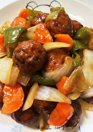 肉団子甘酢和え-レシピのメイン写真