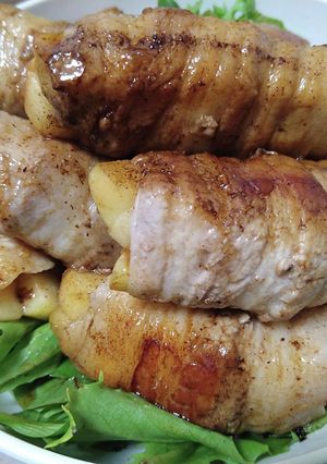 りんごの肉巻き バルサミコソース-レシピのメイン写真
