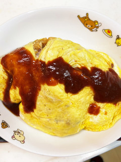 業務スーパーの余った焼き鳥でオムライス-レシピのメイン写真