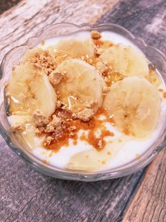 きな粉とバナナのヨーグルト-レシピのメイン写真