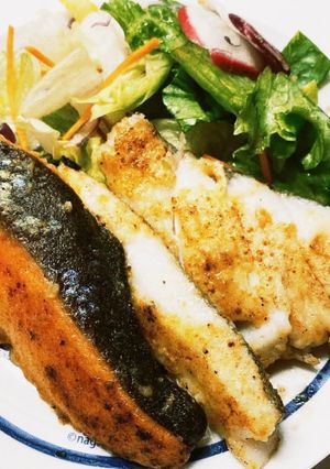 かけてやくだけタラと鮭でカレームニエル　-レシピのメイン写真