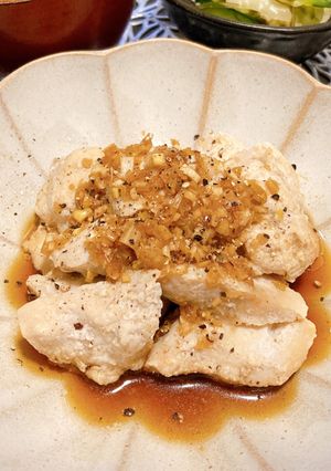 姜葱醤で揚げない油淋鶏♡-レシピのメイン写真