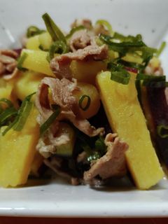 さつまいもと豚こまの甘煮-レシピのメイン写真