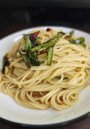 ♬ニンニクとニラの和風ペペロンチーノ♬-レシピのメイン写真