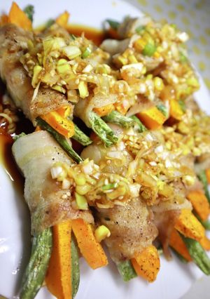 超簡単☆コリンキーとインゲンの肉巻き-レシピのメイン写真