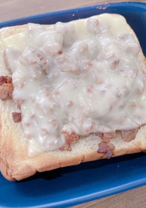 そぼろチーズトースト-レシピのメイン写真