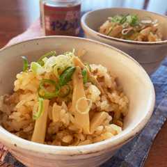 รูปของ 穂先メンマとそぼろの炊き込みご飯
