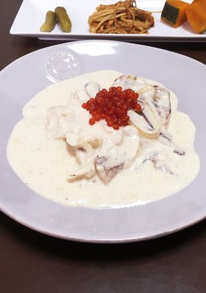 いくらの醤油漬け☆鮭のクリーム煮-レシピのメイン写真