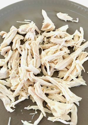 レンジで2分！鶏むね肉の蒸し鶏のストック-レシピのメイン写真
