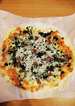米粉入り　HBでしらすとあおさのピザ-レシピのメイン写真