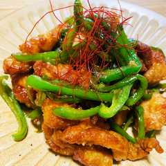 รูปของ 米粉でカリッ！鶏肉とピーマンの中華炒め