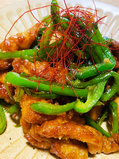 米粉でカリッ!鶏肉とピーマンの中華炒め-レシピのメイン写真