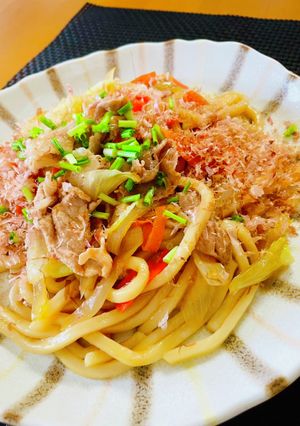 コクうま!アゴ出し焼きうどん-レシピのメイン写真