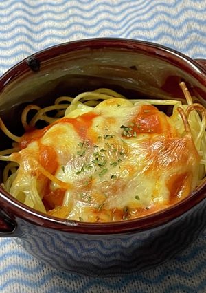 残りで簡単 ミートスパグラタン-レシピのメイン写真