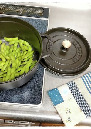 ストウブ鍋で枝豆-レシピのメイン写真