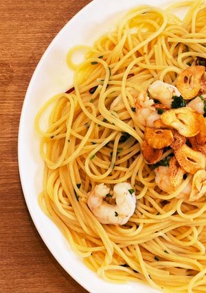 海老とイタリアンパセリのペペロンチーノ-レシピのメイン写真