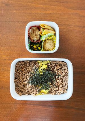 中学生野球弁当66｜2色そぼろご飯-レシピのメイン写真