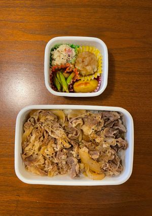 中学生野球弁当68｜牛丼-レシピのメイン写真