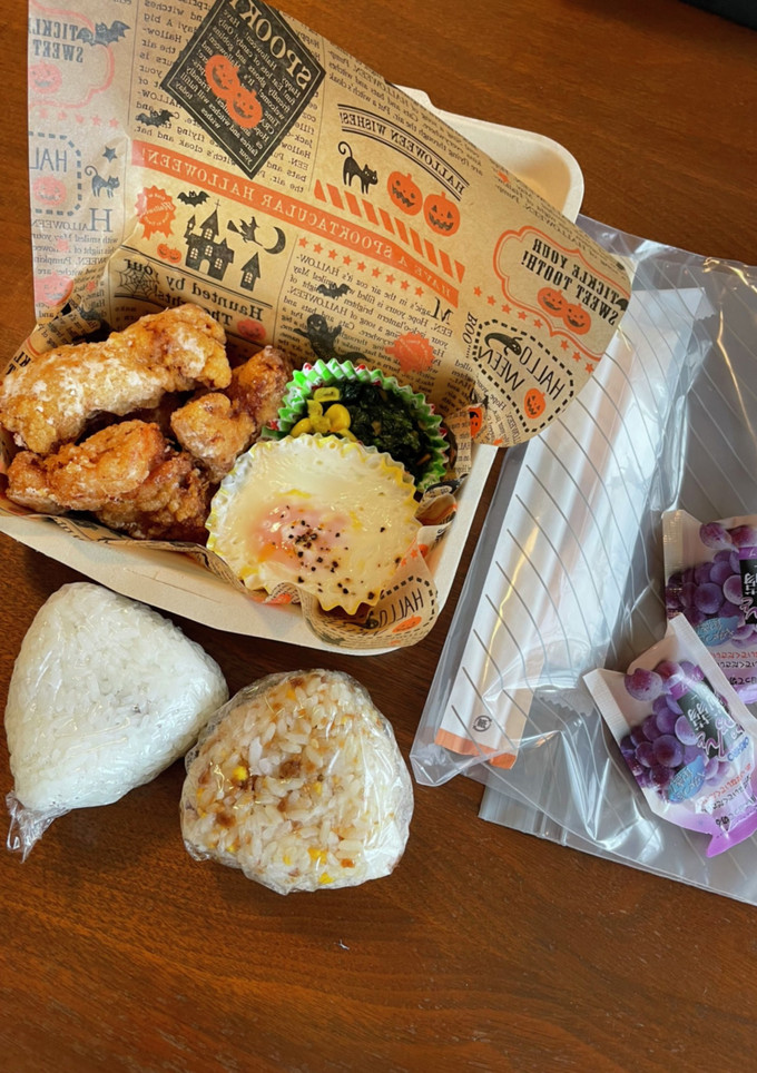 宿泊行事用弁当｜唐揚げ&おにぎり-レシピのメイン写真
