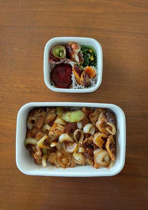 中学生野球弁当69｜豚たま照り焼き丼-レシピのメイン写真