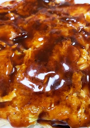 お米の粉で作る野菜たっぷりお好み焼き-レシピのメイン写真