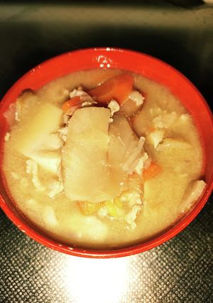 乾燥菊芋の豚汁-レシピのメイン写真