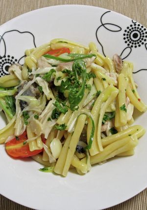 秋刀魚と茸のパスタ-レシピのメイン写真