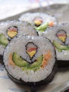 お花の巻き寿司-レシピのメイン写真